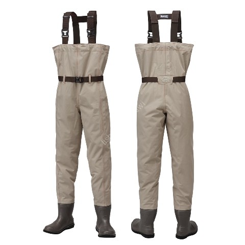 PROX PX3322L Teflon Polyester Waders (Chest/Felt Spikes) [Light Camel Beige] L