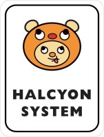 HALCYON SYSTEM HAL Rizmo Logo Sticker #Black