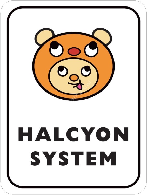 HALCYON SYSTEM HAL Rizmo Logo Sticker #Black