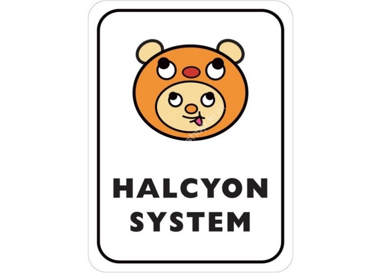 HALCYON SYSTEM H.A.L. Rizmo Logo Sticker #Black