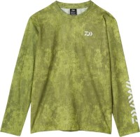 DAIWA DE-8624 Dry Mesh Long Sleeve Shirt (Bottom Lime) M