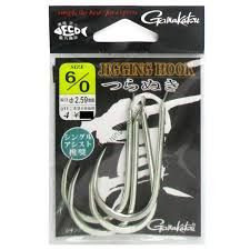 GAMAKATSU Jigging Hook [Silver] #6/0 (4pcs)