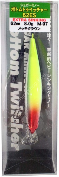 BASSDAY Sugar Minnow Bottom Twitcher 62ES # M-97 Plated Crown