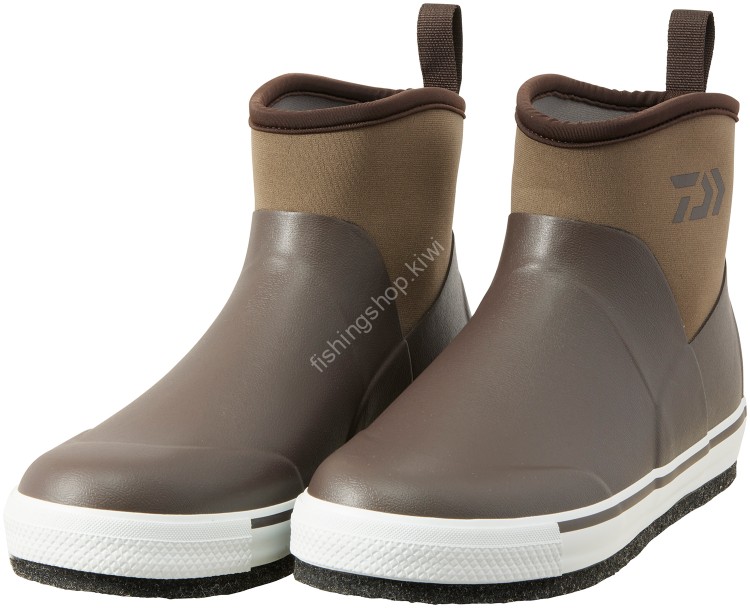 DAIWA FB-2550-T Daiwa Tight Fit Fishing Short Boots (Dark Brown) S