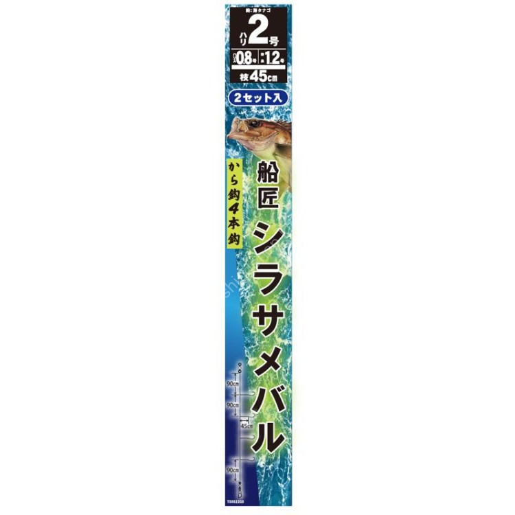 SENSHOU Shirasa Mebaru Kara 4 Hook Set (2pcs)