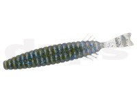DEPS Bullslender 4.7" #123 Green Pumpkin / Blue Flake Smoke / Blue Flake