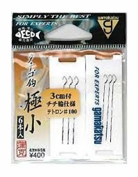 GAMAKATSU Tanago Bari w/Tetoron Thread Extra Small [Brown] (6pcs)