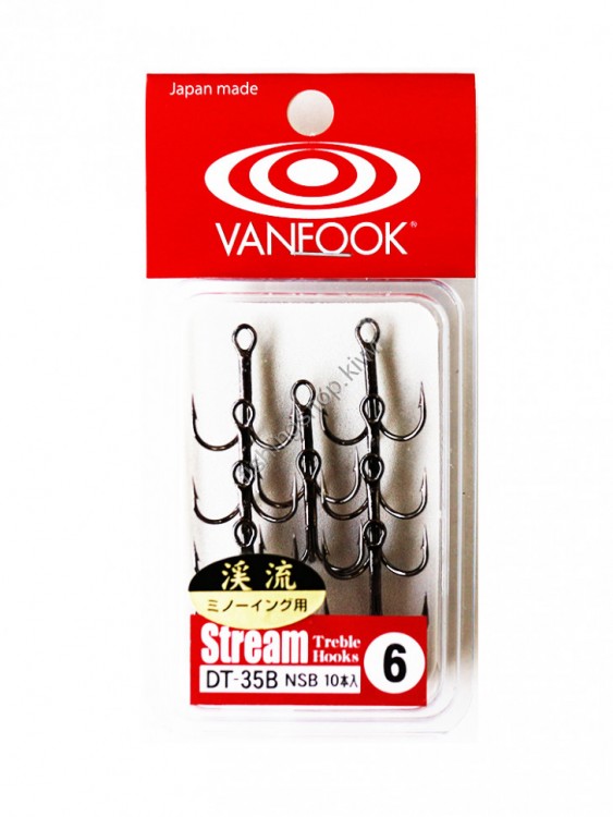 VANFOOK Van Fook Dt-35B Stream Treble Hook DT-35B [Silver] #6 (10pcs) Discontinued