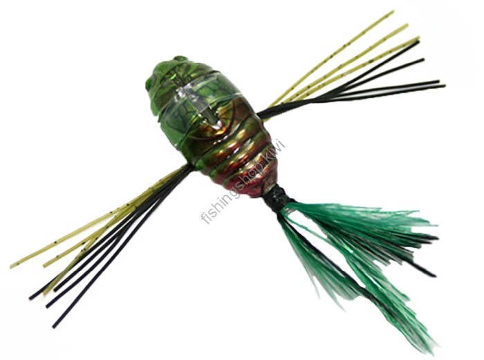 GEECRACK Raja Bone 30mm #003 Green Big Brown Cicada