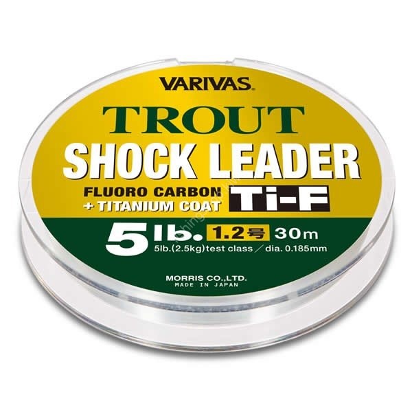 VARIVAS Trout Shock Leader Ti-F Fluorocarbon [Natural] 30m #0.5 (2lb)