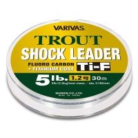 VARIVAS Trout Shock Leader Ti-F Fluorocarbon [Natural] 30m #0.5 (2lb)