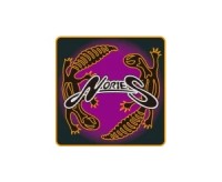 NORIES Design Sticker Gecko S 08 SQ #BK/P Black/Purple Gradation