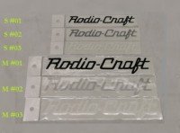RODIO CRAFT RC Cutting Logo Sticker M #03 Carbon White