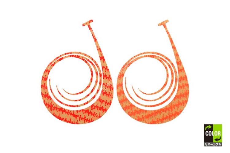 JACKALL Bin-Bin Dama Custom Necktie King Curly #F-0350 Ebi Chiri