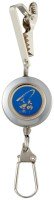 TSURI MUSHA MST Pin On Reel #"I like fishing" Blue