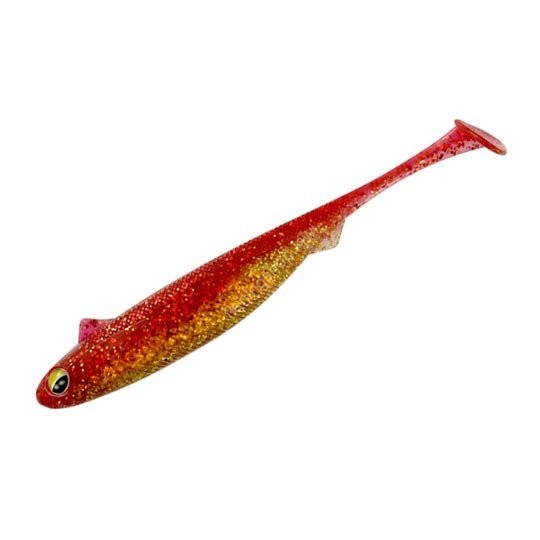 MAGBITE MBW04 Snatch Bite Shad 4 # 07 Red Gold Bait