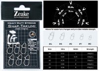 ZEAKE Heavy Duty Strong Snap_Takumi ZTS#4 (6pcs)