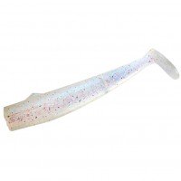 HAYABUSA FS444 Jack Eye FuriFuri Shad Worm 4" #04 Keimura Clear Aurora