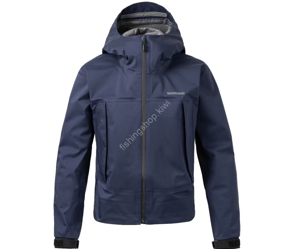 SHIMANO RA 025W Short Rain Jacket Navy 2XL Wear buy at Fishingshop.kiwi