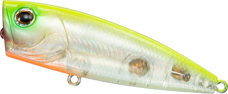 DAIWA Steez Popper 70F #Clear Adel Chart Back