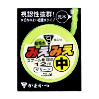 GAMAKATSU MieMie Spool Mark Meijirushi Kiwame Thick [Green] 12m