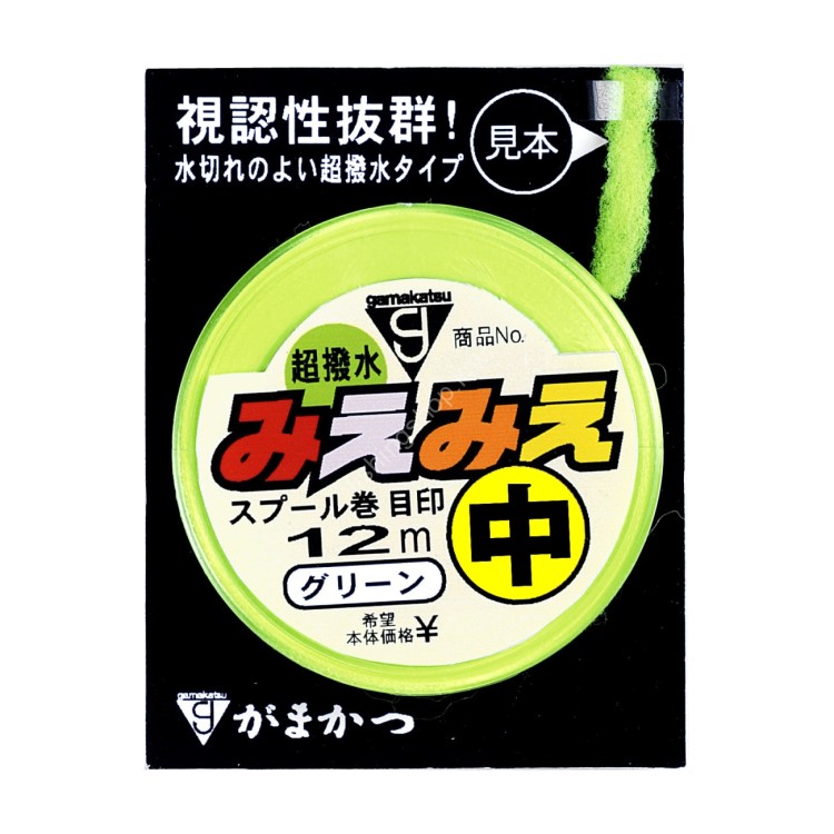 GAMAKATSU MieMie Spool Mark Meijirushi Kiwame Thick [Green] 12m