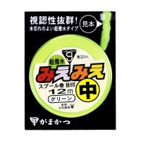 GAMAKATSU MieMie Spool Mark Meijirushi Kiwame Thick [Green] 12m