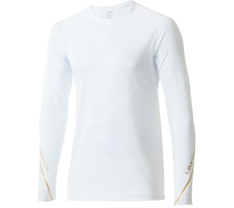 SHIMANO IN-120W Limited Pro Sun Protection HV Shirt Limited White M