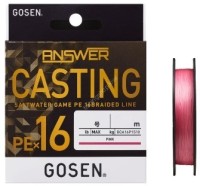 GOSEN Answer Casting x16 PE [Pink] 200m #1 (23lb)