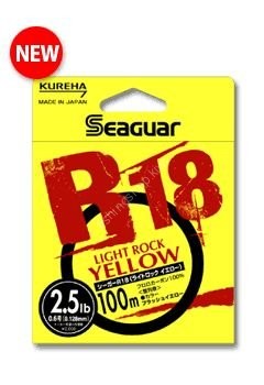 KUREHA Seaguar R18 Light Rock [Yellow] 100m #0.6 (2.5lb)