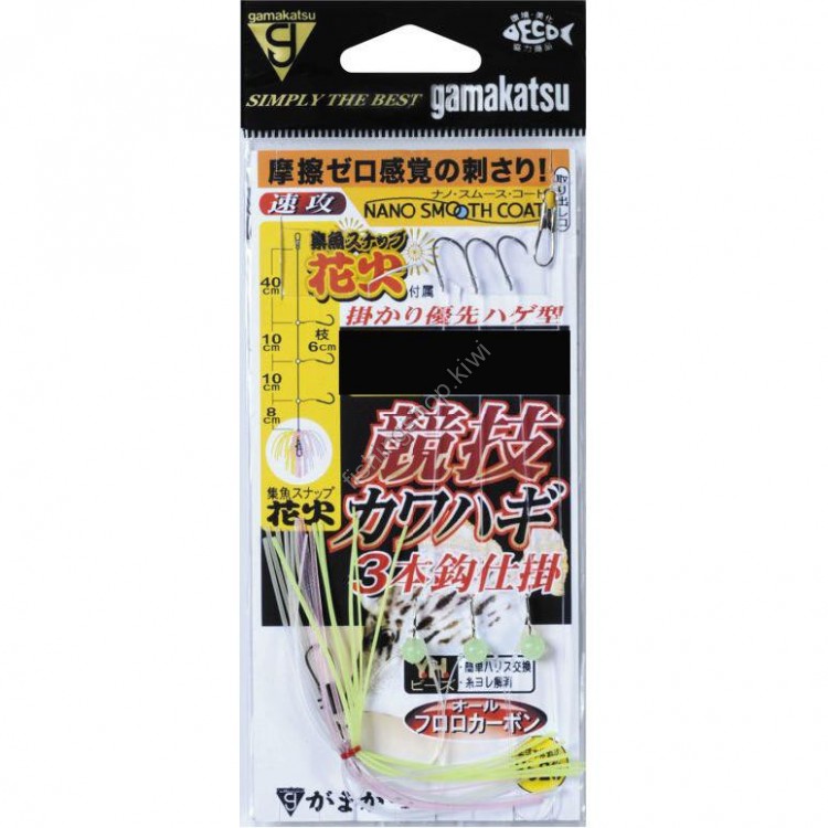 GAMAKATSU Kyogi Kawahagi Shikake Hanabi Sokkou 4-2.5 (3pcs)