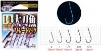 SASAME Tachiuo Straight Hook TS-11 [Keimura Purple] #2 (6pcs)