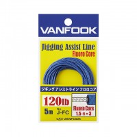 VANFOOK Jigging Assist Line-Fluoro Core J-FC [Blue] 5m 100lb (Core Fluoro : No. 1.2 x 2twists)