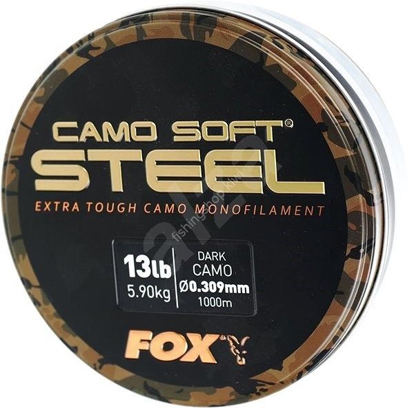 FOX Edges Soft Steel Extra Tough Camo Monofilament [Dark Camo] 1000m (13lb)