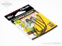 GAMAKATSU Worm Hook Head Lock [NS Black] #3/0 (4pcs)