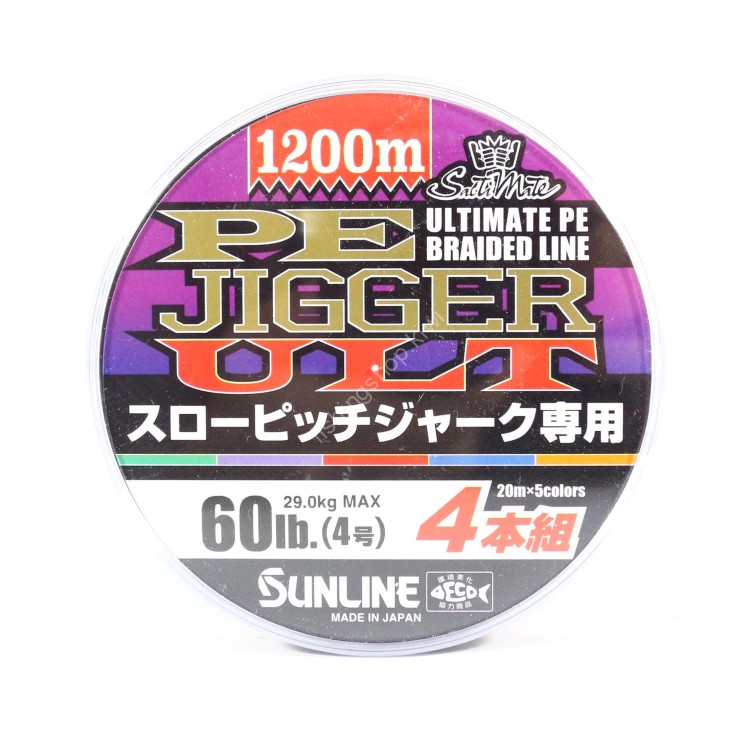 SUNLINE SaltiMate PE Jigger ULT 4-Honkumi SPJ [20m x 5colors] 1200m #4 (60lb)