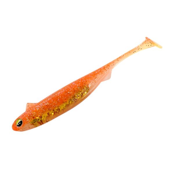MAGBITE MBW04 Snatch Bite Shad 4 # 08 Orange Gold Bait