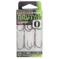 RYUGI Pierce Treble Brutal HPB074 [TC Black] #0 (4pcs)