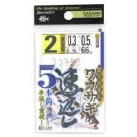 Sasame C-249 WAKASAGI (Smelt) FAST-BACK 5 pcs Hook 2
