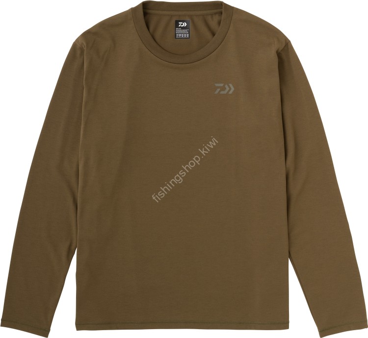 DAIWA DE-8223 Clean Ocean Feel Alive. Long T-Shirt (Olive) XL