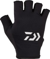 DAIWA DG-6524 Water-Absorbing Quick-Drying Gloves 5 Pieces Cut (Black) M