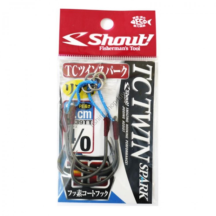 SHOUT! TC Twin Spark 339TT [Blue] #4/0 2cm (2pcs)