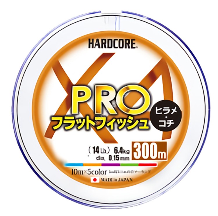 DUEL Hardcore X4 Pro Flatfish [4-color Marking] 300m #0.8 (14lb)