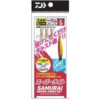 DAIWA Samurai Jigging Sabiki Super Light 3-hook set [Red Gold] 7g