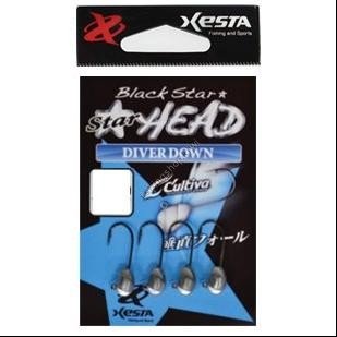 XESTA Star Head Diver Down 1.2g #6 (4pcs)