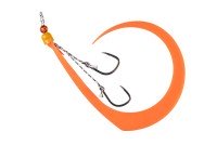 JACKALL BinBin Switch Candy Spare Rubber Hook Set Short #Bright Orange