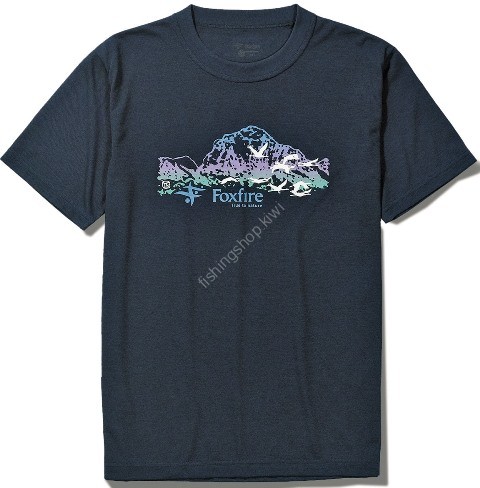 TIEMCO Foxfire C-Shield Demoiselle Crane Tee S/S (Navy) S