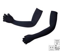 SHIMANO GL-600V Sun Protection Long Gloves 5 (Pure Black) L