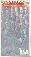 AWABI HONPO Awabi Sheet South Sea Shell Large Size #Black