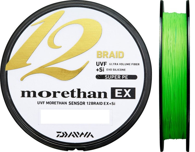 DAIWA UVF Morethan Sensor 12Braid EX +Si [Lime Green] 200m #1 (22lb)